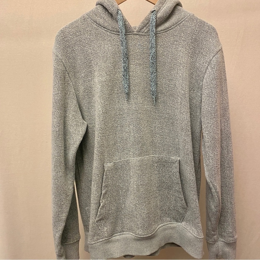 Super Massive Hoodie Pullover Beach Sweatshirt Aqua Blue Mens Size Small
